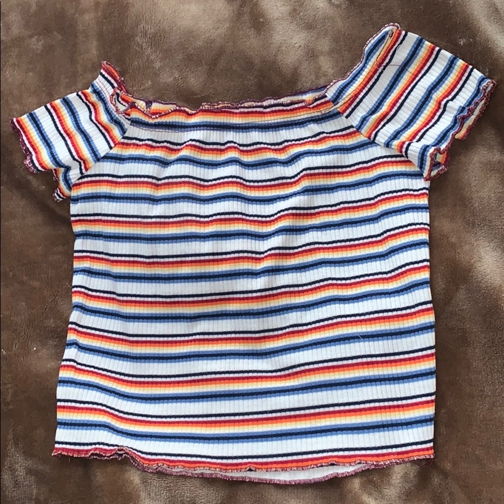 Off the shoulder crop top